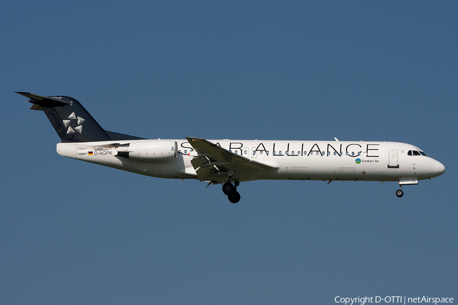 Contactair Fokker 100 (D-AGPK) | Photo 269227