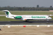 Germania Fokker 100 (D-AGPL) at  Dusseldorf - International, Germany