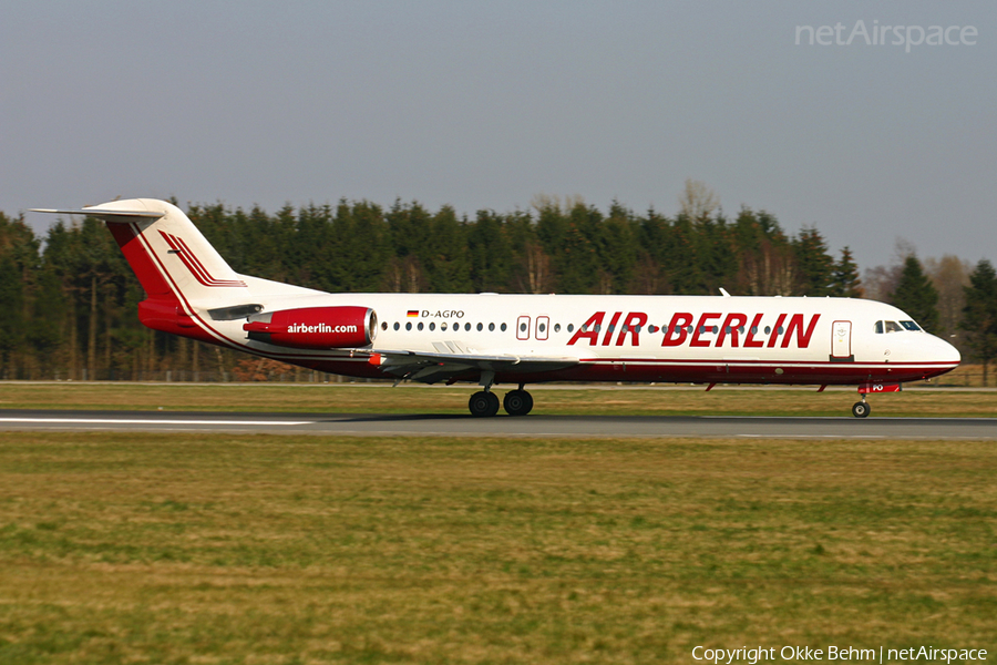 Air Berlin Fokker 100 (D-AGPO) | Photo 37626