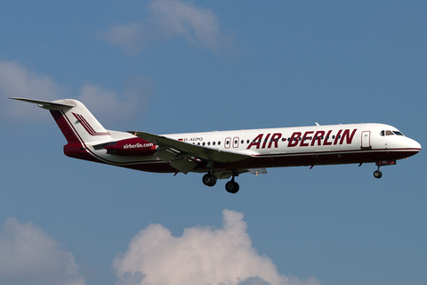 Air Berlin Fokker 100 (D-AGPQ) at  Hamburg - Fuhlsbuettel (Helmut Schmidt), Germany