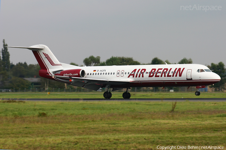 Air Berlin Fokker 100 (D-AGPS) | Photo 38919