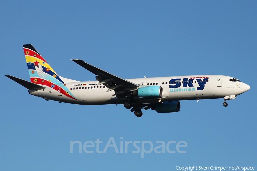 German Sky Airlines Boeing 737-883 (D-AGSA) | Photo 11206