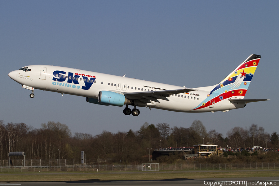 German Sky Airlines Boeing 737-883 (D-AGSA) | Photo 380066