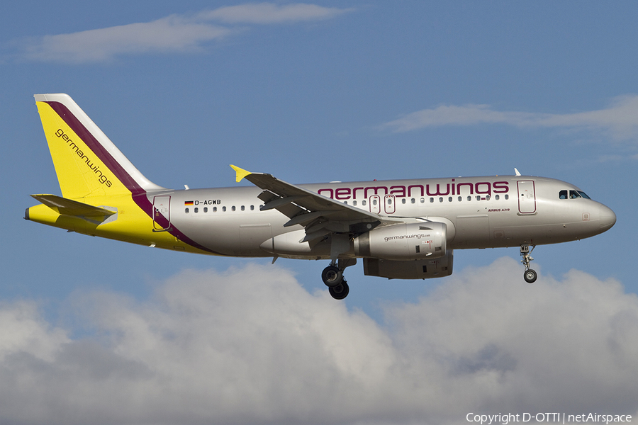 Germanwings Airbus A319-132 (D-AGWB) | Photo 315039