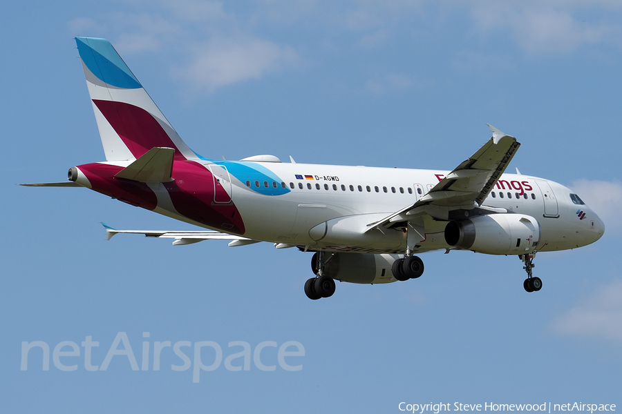 Eurowings Airbus A319-132 (D-AGWD) | Photo 670020