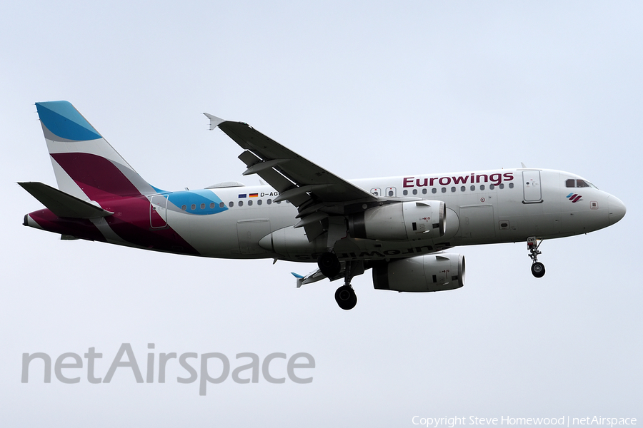 Eurowings Airbus A319-132 (D-AGWF) | Photo 669813