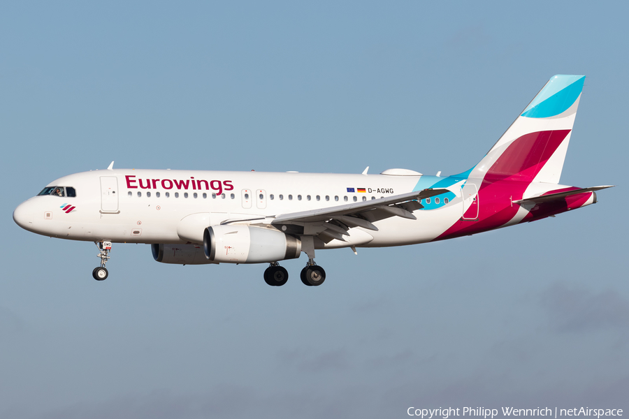 Eurowings Airbus A319-132 (D-AGWG) | Photo 433861