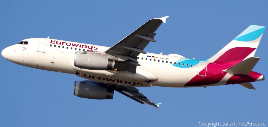 Eurowings Airbus A319-132 (D-AGWI) | Photo 444489