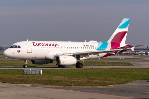 Eurowings Airbus A319-132 (D-AGWJ) at  Hamburg - Fuhlsbuettel (Helmut Schmidt), Germany