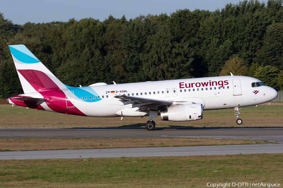 Eurowings Airbus A319-132 (D-AGWL) | Photo 521065