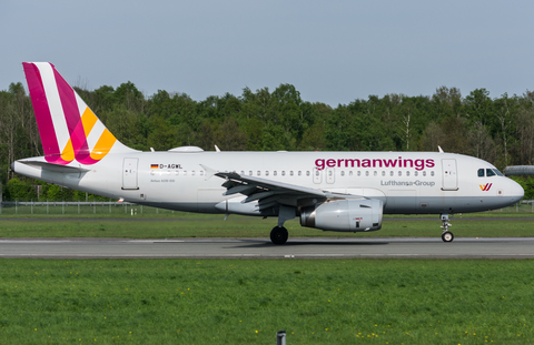 Germanwings Airbus A319-132 (D-AGWL) at  Hamburg - Fuhlsbuettel (Helmut Schmidt), Germany