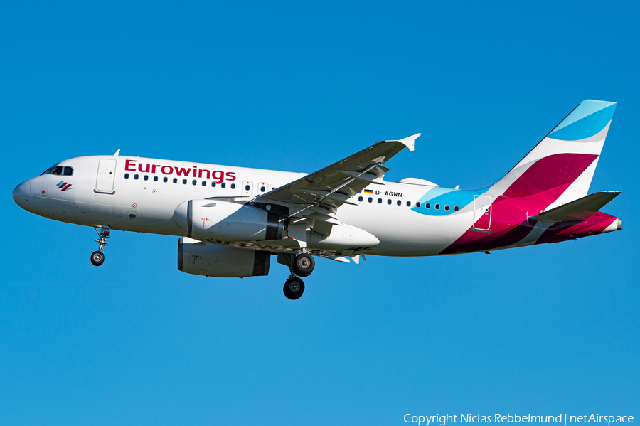Eurowings Airbus A319-132 (D-AGWN) | Photo 453043