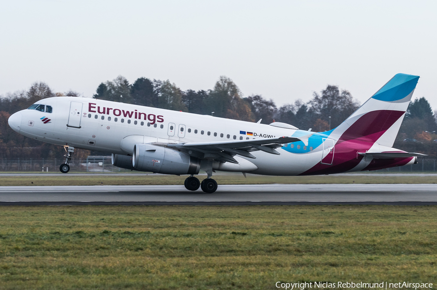 Eurowings Airbus A319-132 (D-AGWU) | Photo 280997