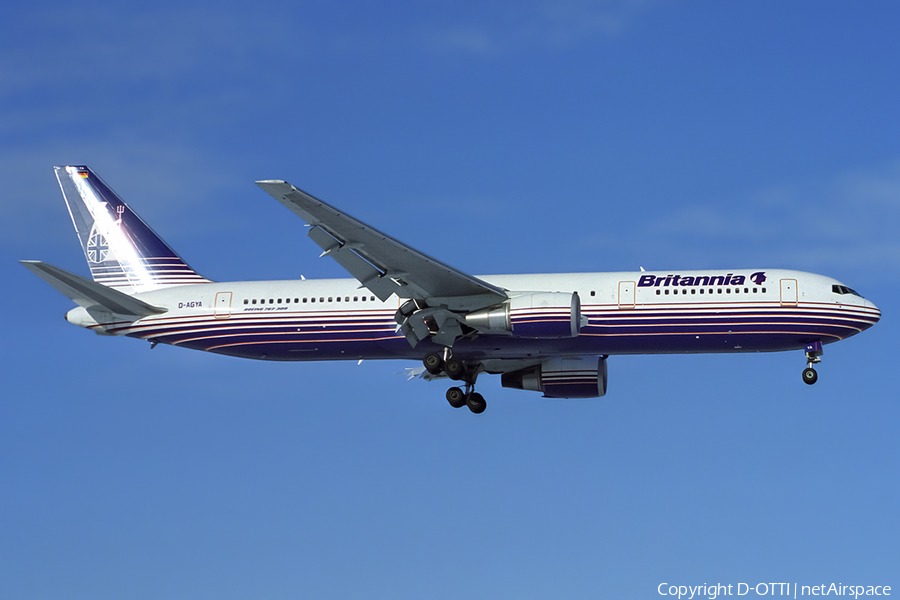 Britannia Airways (Deutschland) Boeing 767-304(ER) (D-AGYA) | Photo 446403