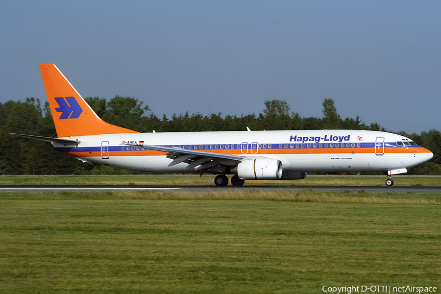 Hapag-Lloyd Boeing 737-8K5 (D-AHFA) | Photo 433352