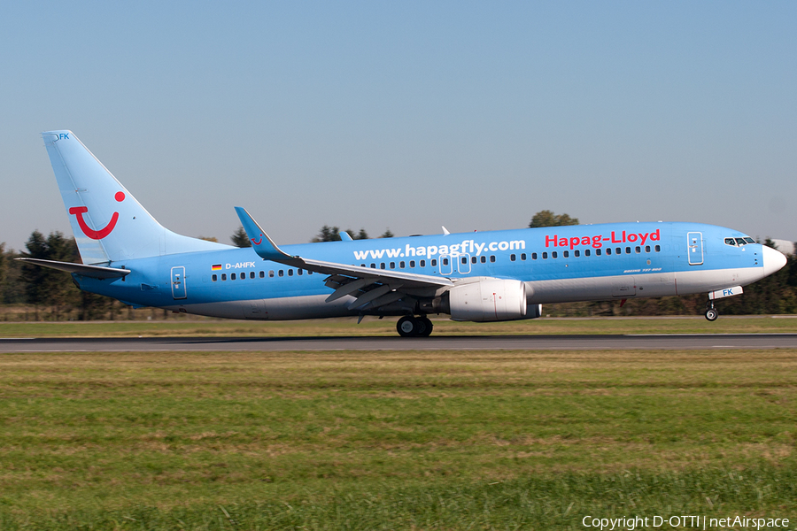 Hapag-Lloyd Boeing 737-8K5 (D-AHFK) | Photo 212454
