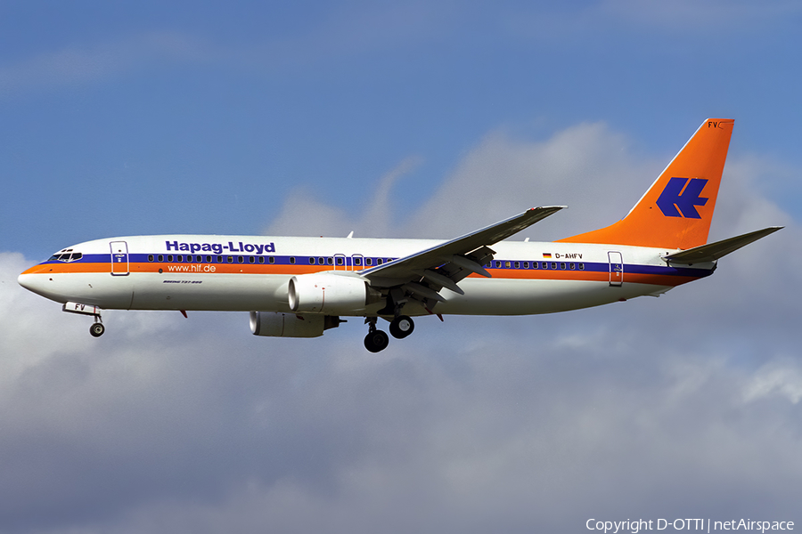 Hapag-Lloyd Boeing 737-8K5 (D-AHFV) | Photo 557674