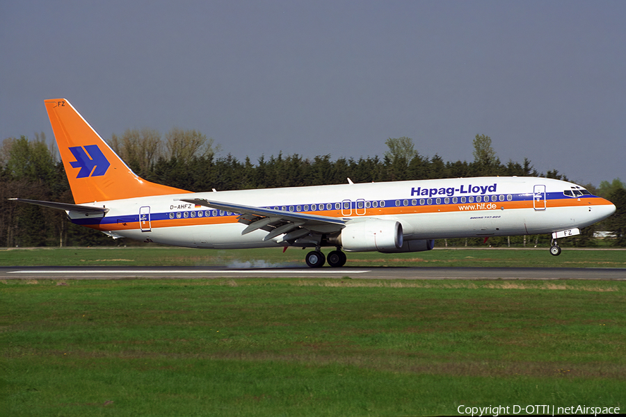 Hapag-Lloyd Boeing 737-8K5 (D-AHFZ) | Photo 585136