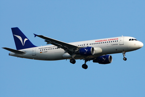 Hamburg Airways Airbus A320-214 (D-AHHF) at  Berlin - Tegel, Germany