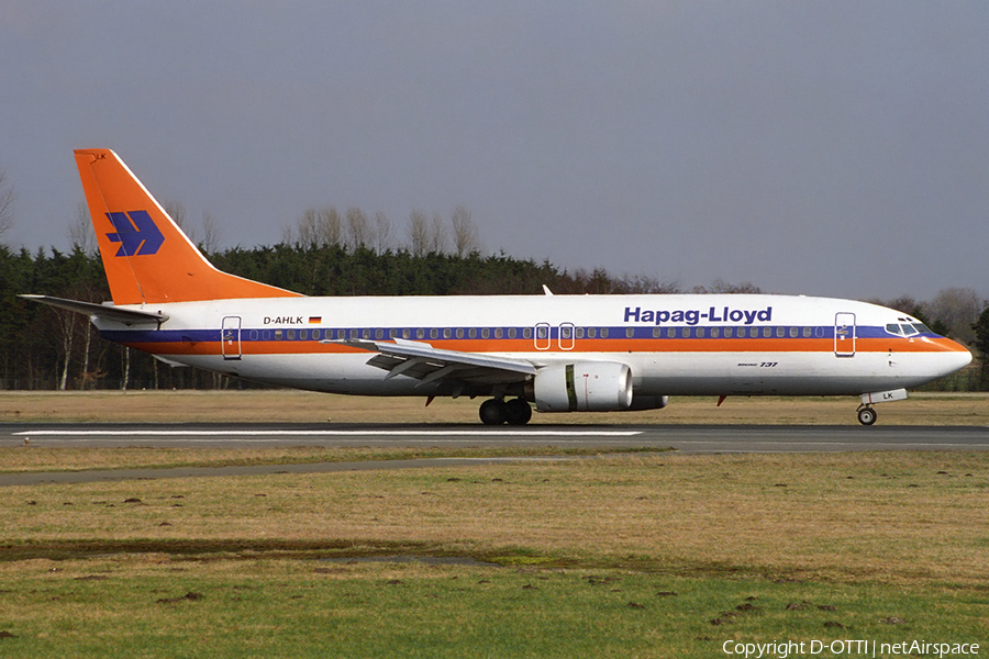 Hapag-Lloyd Boeing 737-8K5 (D-AHLK) | Photo 179026
