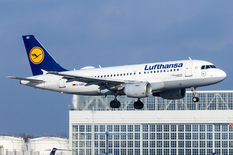 Lufthansa Airbus A319-112 (D-AIBD) at  Munich, Germany