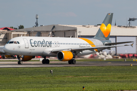 Condor Airbus A320-212 (D-AICF) at  Hamburg - Fuhlsbuettel (Helmut Schmidt), Germany