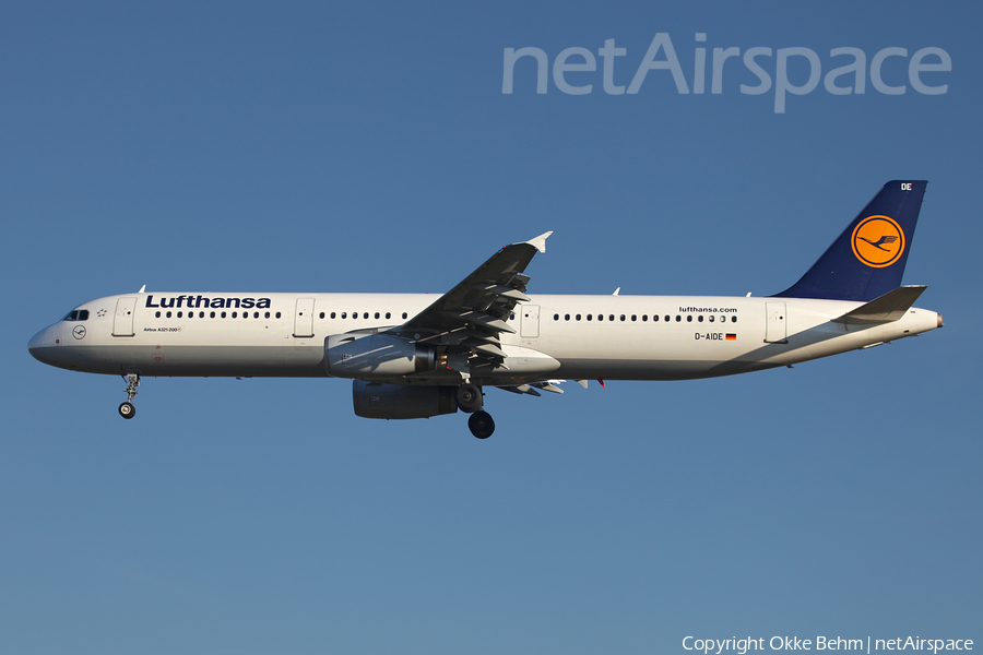 Lufthansa Airbus A321-231 (D-AIDE) | Photo 72862