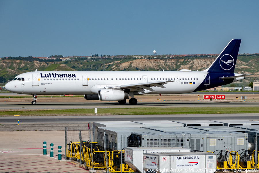 Lufthansa Airbus A321-231 (D-AIDF) | Photo 629064