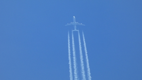 Lufthansa Airbus A340-313X (D-AIGL) at  In Flight, Guernsey