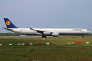 Lufthansa Airbus A340-642 (D-AIHI) at  Dusseldorf - International, Germany