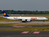 Lufthansa Airbus A340-642 (D-AIHK) at  Dusseldorf - International, Germany