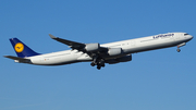 Lufthansa Airbus A340-642 (D-AIHS) at  Dusseldorf - International, Germany