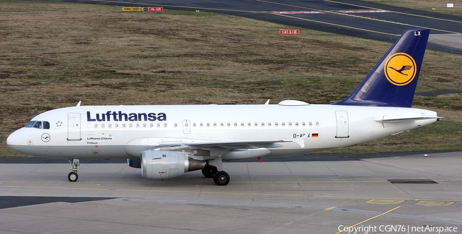 Lufthansa (CityLine) Airbus A319-114 (D-AILX) | Photo 442540