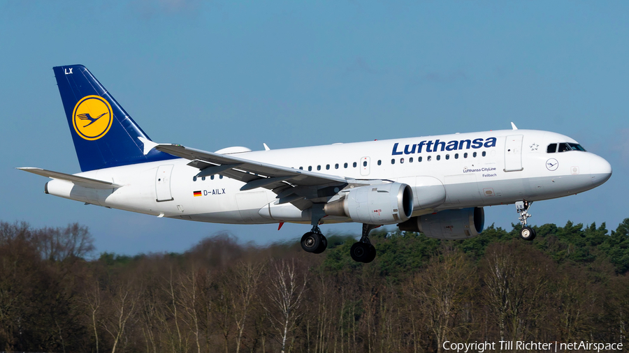 Lufthansa (CityLine) Airbus A319-114 (D-AILX) | Photo 497419