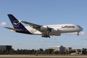 Lufthansa Airbus A380-841 (D-AIMB) at  Miami - International, United States