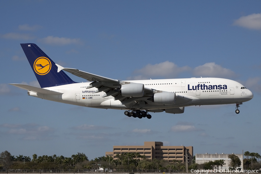Lufthansa Airbus A380-841 (D-AIME) | Photo 432041
