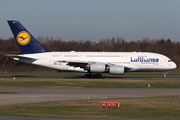 Lufthansa Airbus A380-841 (D-AIMF) at  Hamburg - Fuhlsbuettel (Helmut Schmidt), Germany