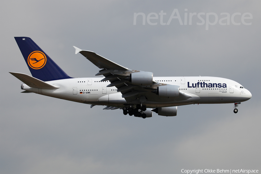 Lufthansa Airbus A380-841 (D-AIMK) | Photo 81019