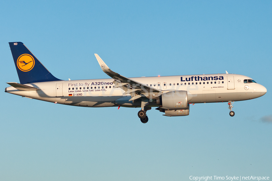 Lufthansa Airbus A320-271N (D-AIND) | Photo 126694