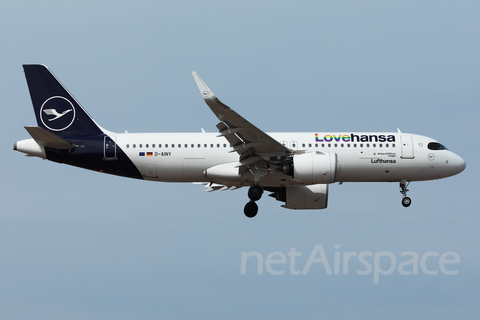 Lufthansa Airbus A320-271N (D-AINY) at  Tenerife Sur - Reina Sofia, Spain