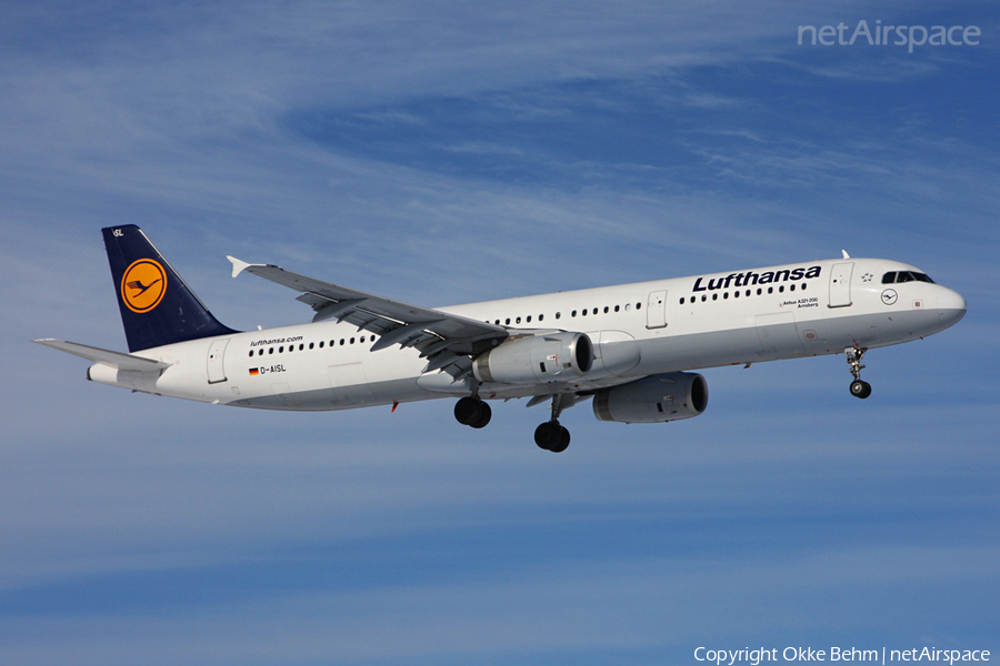 Lufthansa Airbus A321-231 (D-AISL) | Photo 43005