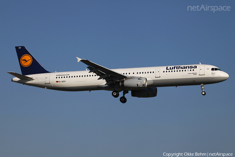 Lufthansa Airbus A321-231 (D-AISV) | Photo 43014