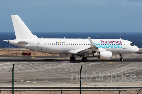 Eurowings Discover Airbus A320-214 (D-AIUV) at  Tenerife Sur - Reina Sofia, Spain