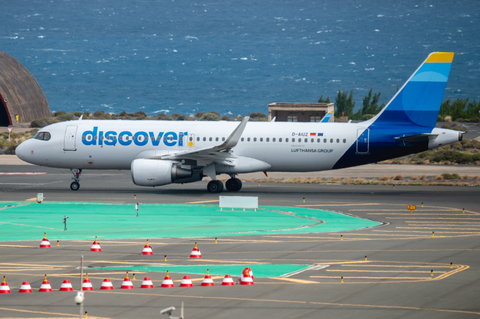 Discover Airlines Airbus A320-214 (D-AIUZ) at  Gran Canaria, Spain