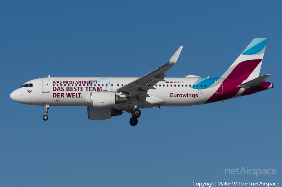 Eurowings Airbus A320-214 (D-AIZS) | Photo 452113