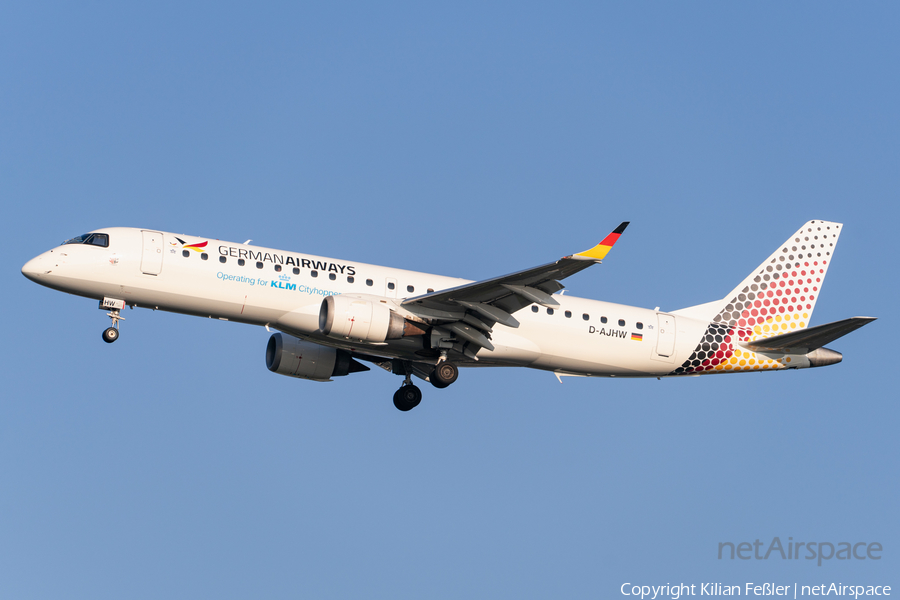 German Airways Embraer ERJ-190LR (ERJ-190-100LR) (D-AJHW) | Photo 678699