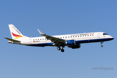 German Airways Embraer ERJ-190SR (ERJ-190-100SR) (D-AKJC) at  Amsterdam - Schiphol, Netherlands