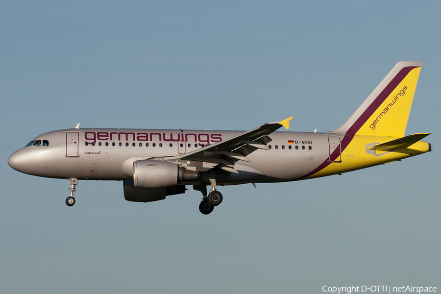 Germanwings Airbus A319-112 (D-AKNI) | Photo 192310