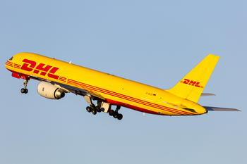 DHL (European Air Transport Leipzig) Boeing 757-236(SF) (D-ALEE) at  Lisbon - Portela, Portugal