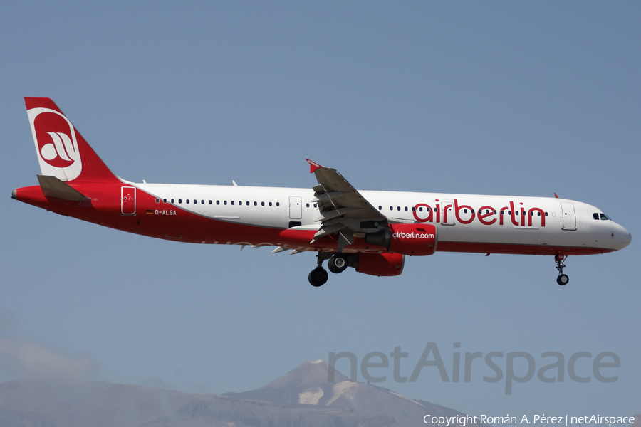 Air Berlin Airbus A321-211 (D-ALSA) | Photo 282088